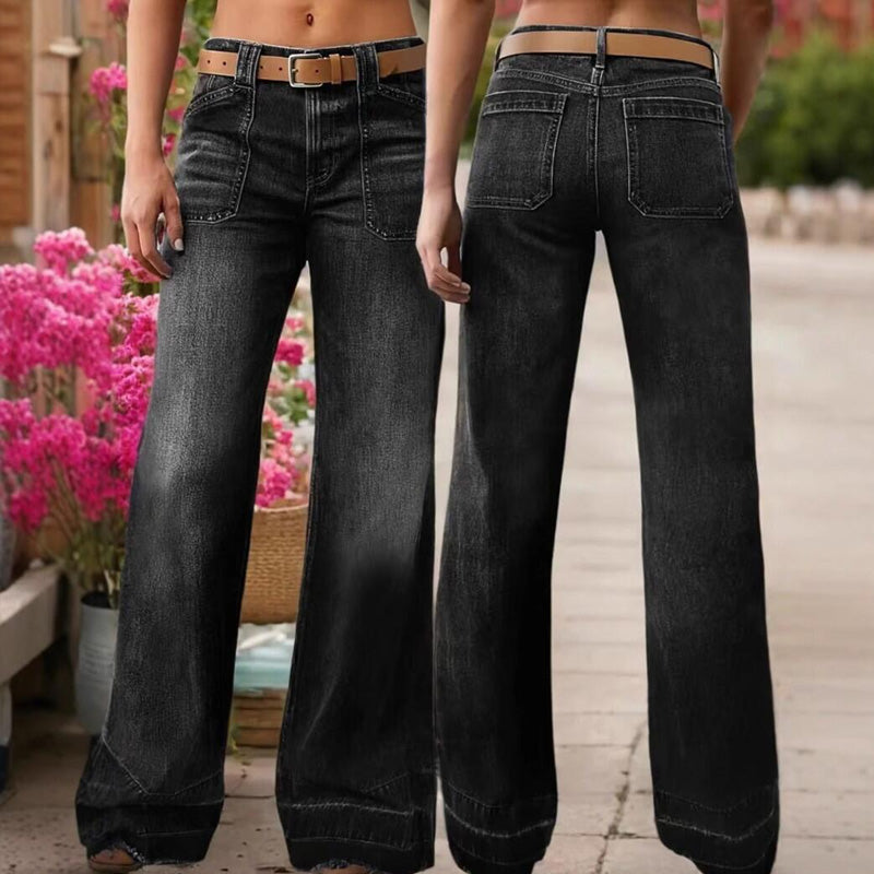 📢📢60%  OFF !! ⏰Women's Retro Flare Jeans with Pockets