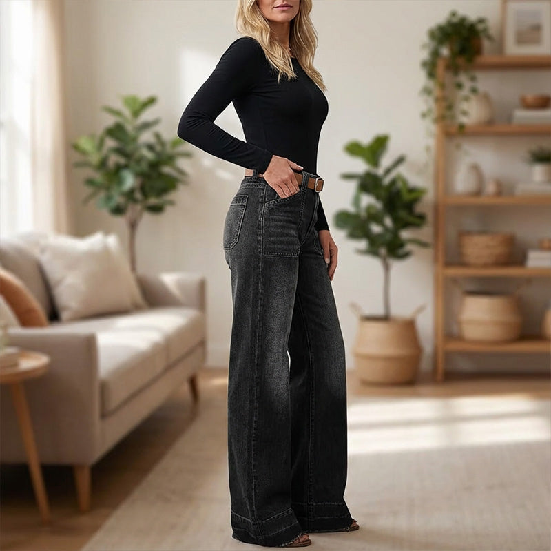 📢📢60%  OFF !! ⏰Women's Retro Flare Jeans with Pockets