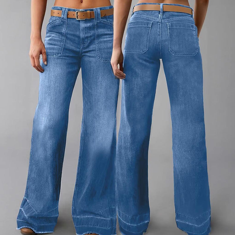 📢📢60%  OFF !! ⏰Women's Retro Flare Jeans with Pockets