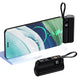 5000mAh Mini Power Bank with Built-in Cable & Stand