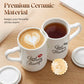 Romantic Heart Handle Kissing Mugs for Couples