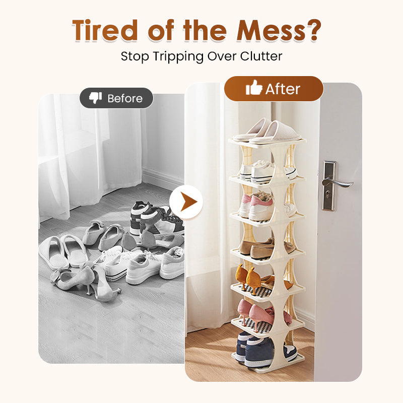 Multi-Layer Space-Saving Shoe Rack