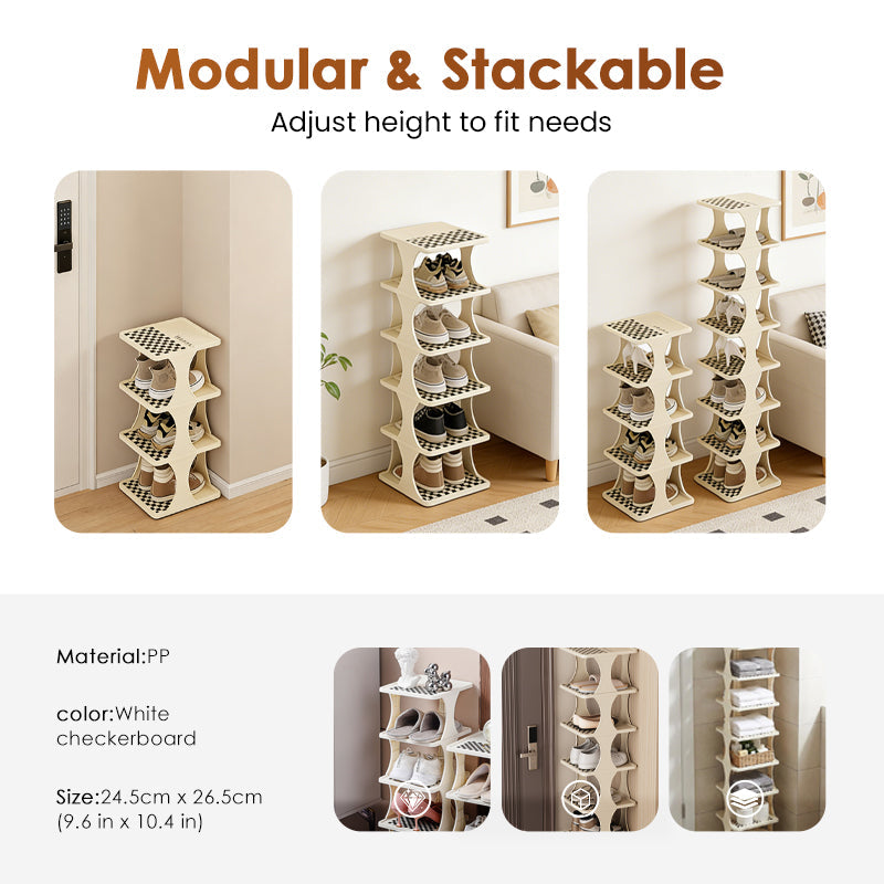 Multi-Layer Space-Saving Shoe Rack