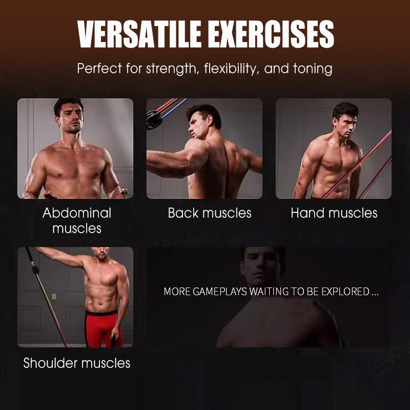 13PCS Resistance Band Set with Handle for Home Gym