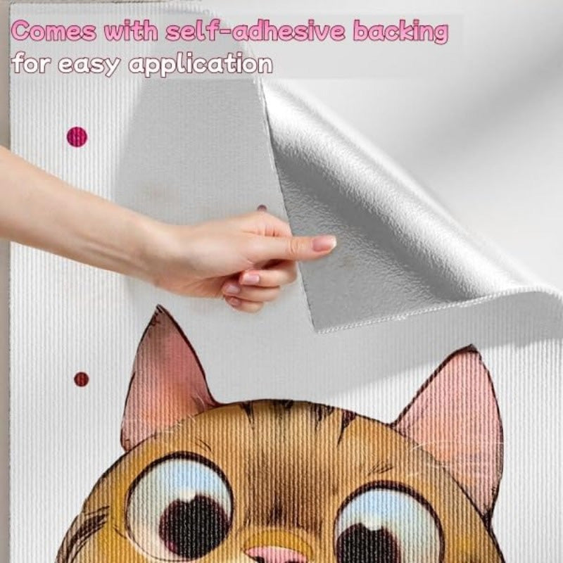 Cute Decorative Cat Scratching Pad Wall Sticker