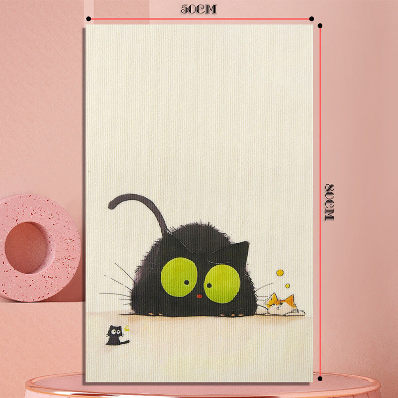Cute Decorative Cat Scratching Pad Wall Sticker