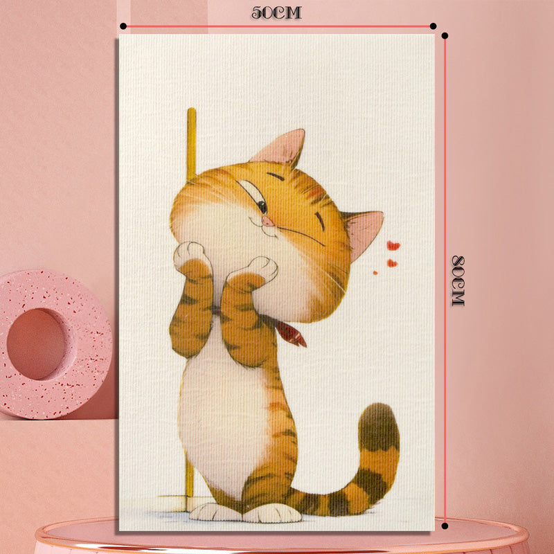 Cute Decorative Cat Scratching Pad Wall Sticker