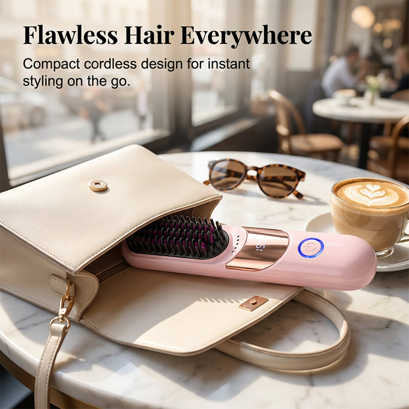 3-Temp Anti-Scald Ionic Hair Straightening Comb
