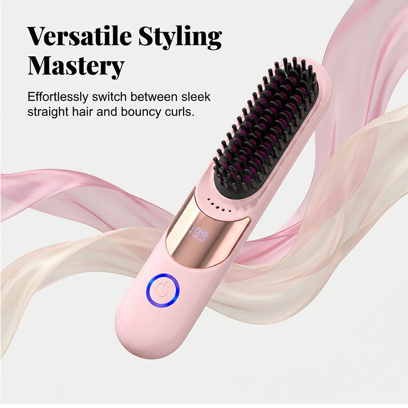 3-Temp Anti-Scald Ionic Hair Straightening Comb