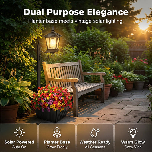 💐New arrival 46% OFF!🌿Wrought Iron Solar Light – Retro Style & All-Weather