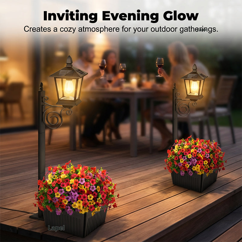 💐New arrival 46% OFF!🌿Wrought Iron Solar Light – Retro Style & All-Weather