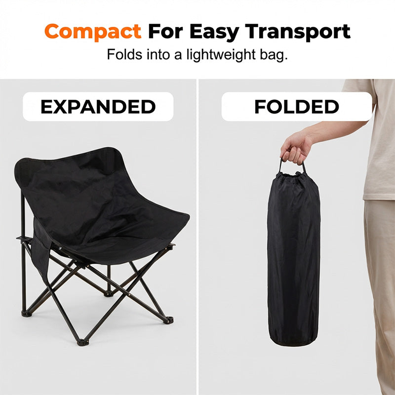 Portable Folding Moon Chair for Camping & Outdoors