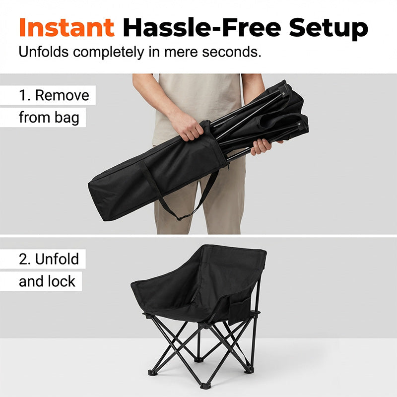 Portable Folding Moon Chair for Camping & Outdoors