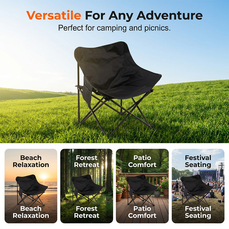 Portable Folding Moon Chair for Camping & Outdoors