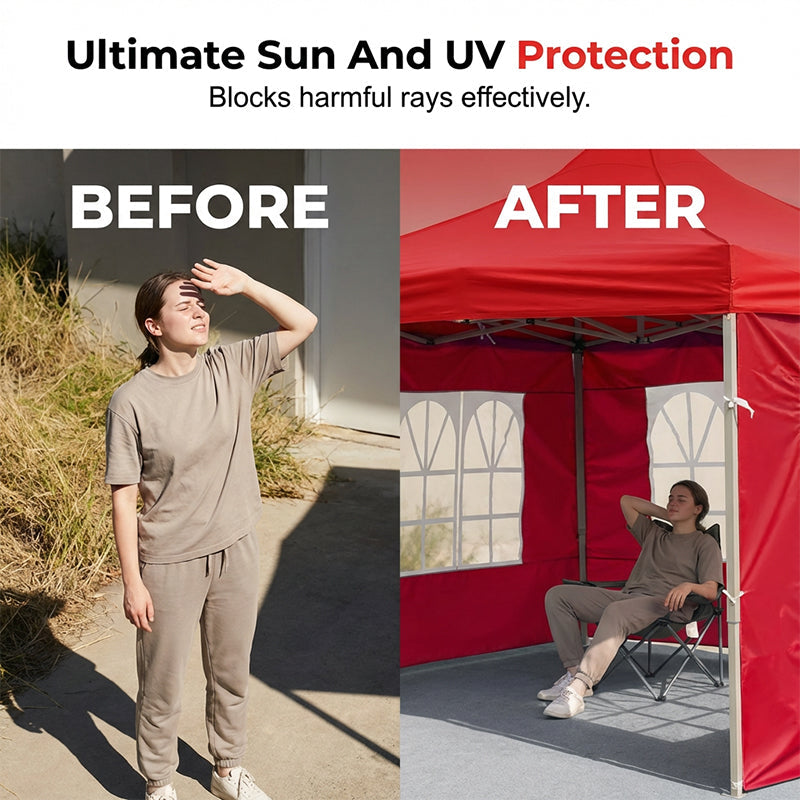 🌧️💨 No more drafts and dampness! 50% off – the waterproof side panel for your outdoor tent 🏕️
