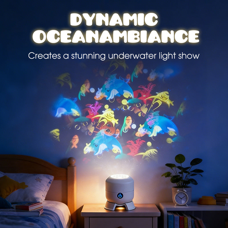 🥳2026 HOT SALE🥳💞80K+ SOLD!🌊 Ocean Wave Projector Light – Dynamic Rotating Aurora, Adjustable Brightness, Rechargeable – with/without Bluetooth Speaker – Bedroom Decor, Night Light, Gift for Kids & Adults