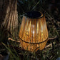 🔥🎁New: 50% OFF🔥🏮 Hand-woven bamboo lantern with solar panel | Patio, garden & camping ✨