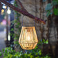 🔥🎁New: 50% OFF🔥🏮 Hand-woven bamboo lantern with solar panel | Patio, garden & camping ✨