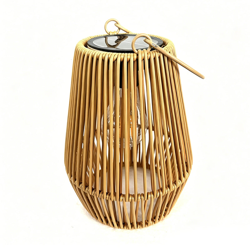 🔥🎁New: 50% OFF🔥🏮 Hand-woven bamboo lantern with solar panel | Patio, garden & camping ✨