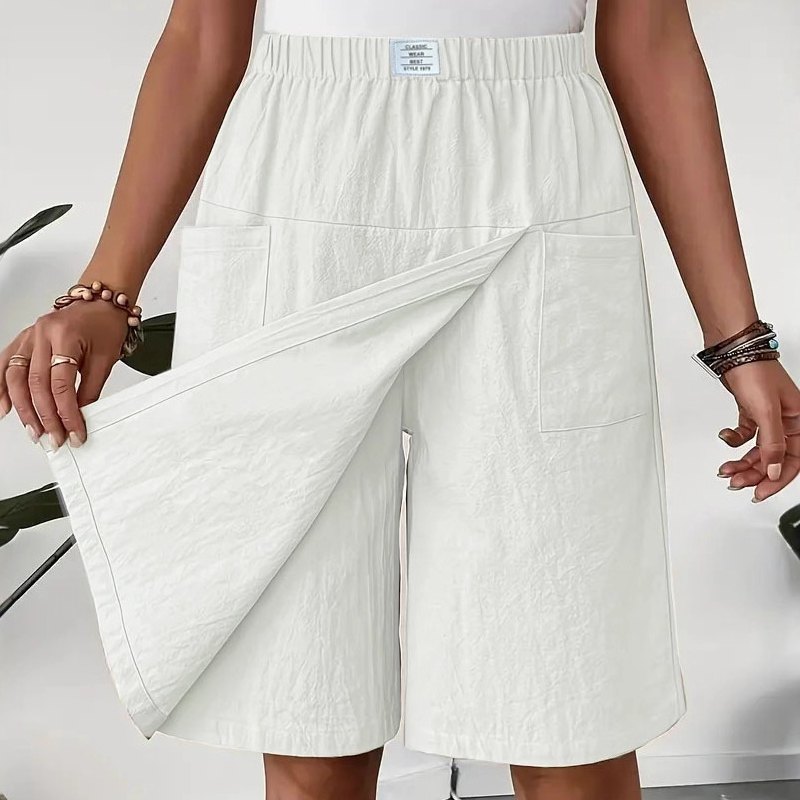 ⏰🔥LIMITED TIME 50% OFF! 💃 Women’s Casual Elastic Waist Wrap Skort – Comfortable, Flowy & Perfect for Summer Days ☀️✨