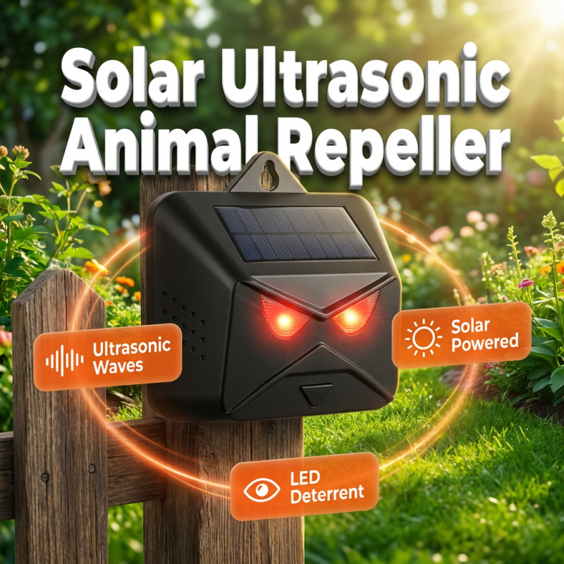 Outdoor Solar-Powered Animal Repeller
