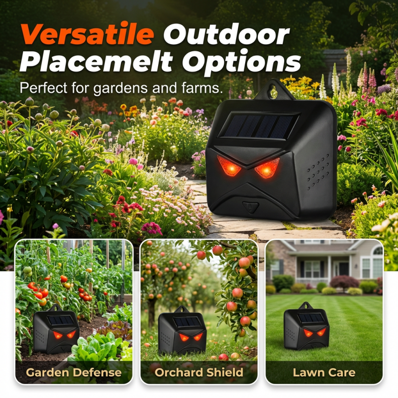 Outdoor Solar-Powered Animal Repeller