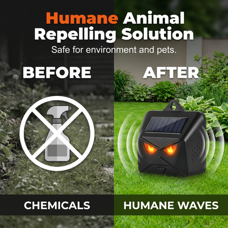 Outdoor Solar-Powered Animal Repeller