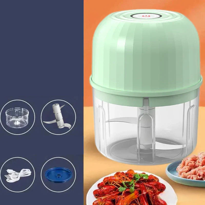 🔥HOT SALE 49% OFF🧑‍🍳Cordless Multifunctional Mini Electric Food Processor, Wireless Portable Kitchen Chopper for Minced Meat, Garlic & Baby Puree, Fast Food Prep Kitchen Helper