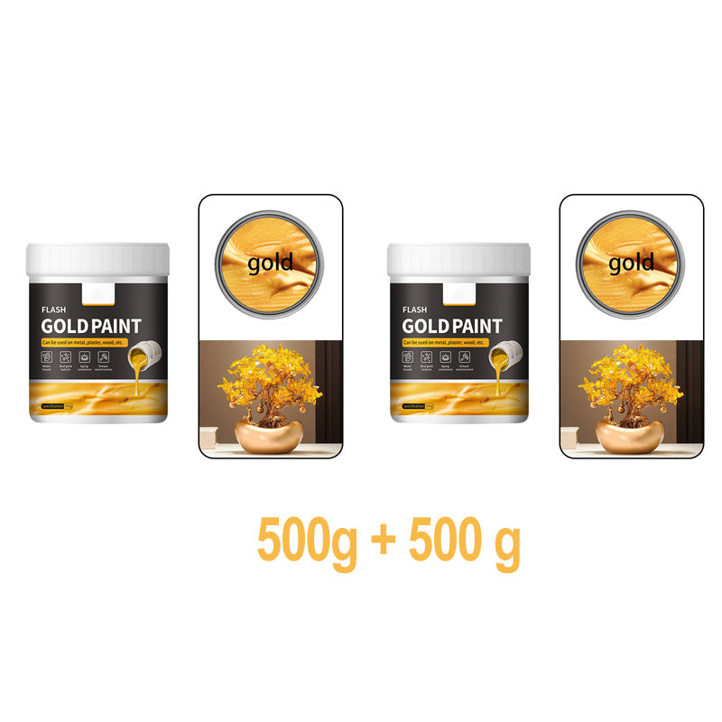 ⏳Time-Limited Special⏰Water-Based Flash Gold Paint – Versatile for Canvas, Wood & Ceramic 🎨🖌️【While Supplies Last】