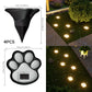 Solar Paw Print Garden Lights