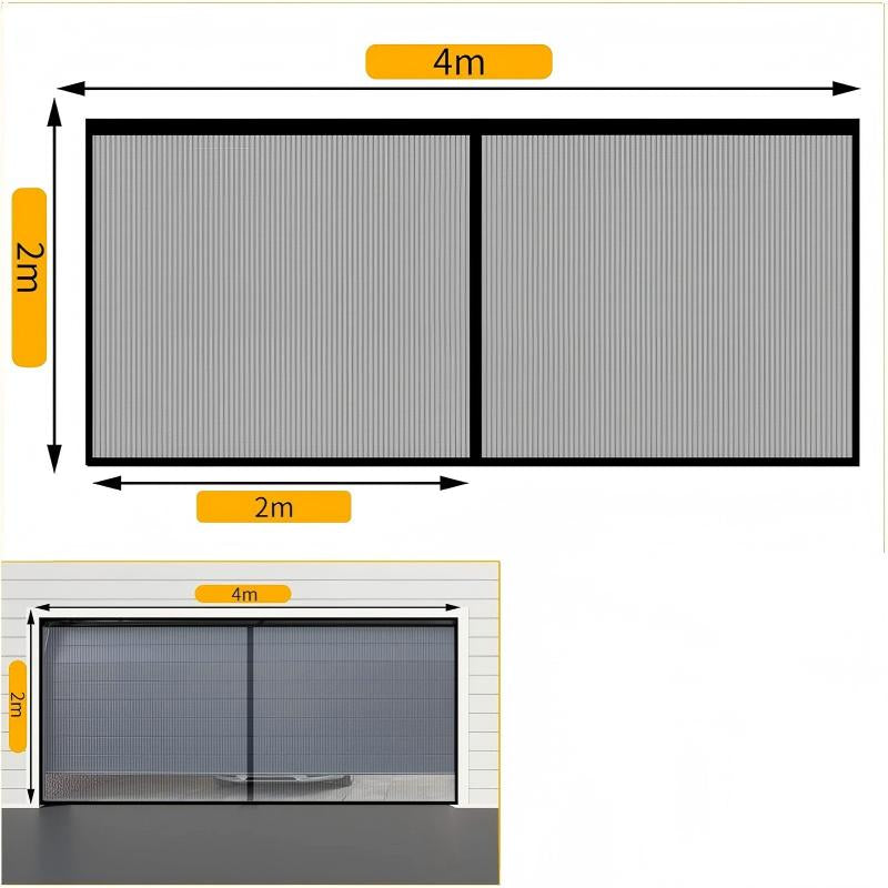 2-Pack Bug-Proof Garage Door Screen