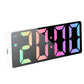 LED Digital Alarm Clock with Mirror Surface