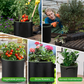 🌱👜 5-Pack Thickened Non-Woven Grow Bag With Handles – Heavy Duty, Breathable Fabric, Eco-Friendly, Large Capacity. Perfect For Potatoes, Tomatoes & Herbs! 🥔🍅🌿