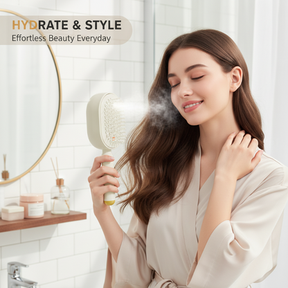 50K+ SOLD!🔥ProGlide™🇬🇧 Scalp Massager Comb 💆‍♀️ – Self-Cleaning 🧼, Tangle-Free ✂️ & Frizz-Control Hair Brush with Soothing Mist Spray 💨✨ | Perfect for Dry, Brittle Hair 💧🌟