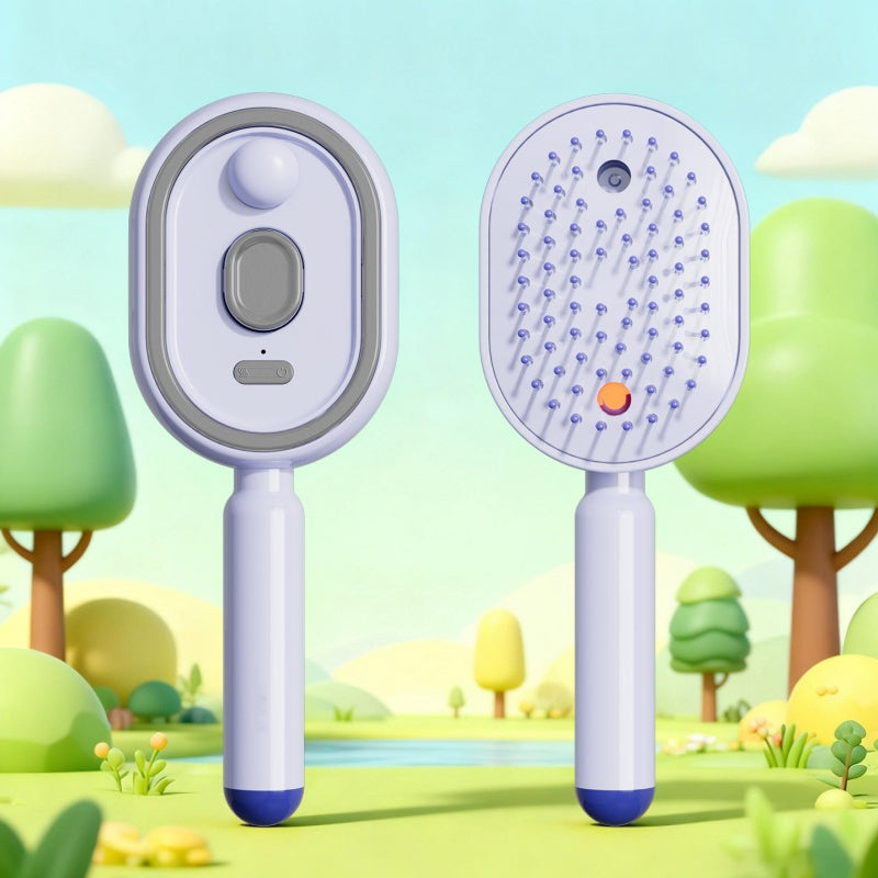 50K+ SOLD!🔥ProGlide™🇬🇧 Scalp Massager Comb 💆‍♀️ – Self-Cleaning 🧼, Tangle-Free ✂️ & Frizz-Control Hair Brush with Soothing Mist Spray 💨✨ | Perfect for Dry, Brittle Hair 💧🌟