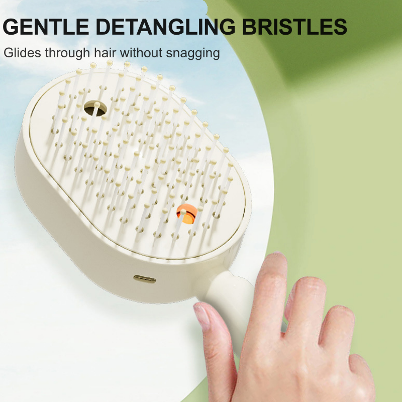 50K+ SOLD!🔥ProGlide™🇬🇧 Scalp Massager Comb 💆‍♀️ – Self-Cleaning 🧼, Tangle-Free ✂️ & Frizz-Control Hair Brush with Soothing Mist Spray 💨✨ | Perfect for Dry, Brittle Hair 💧🌟