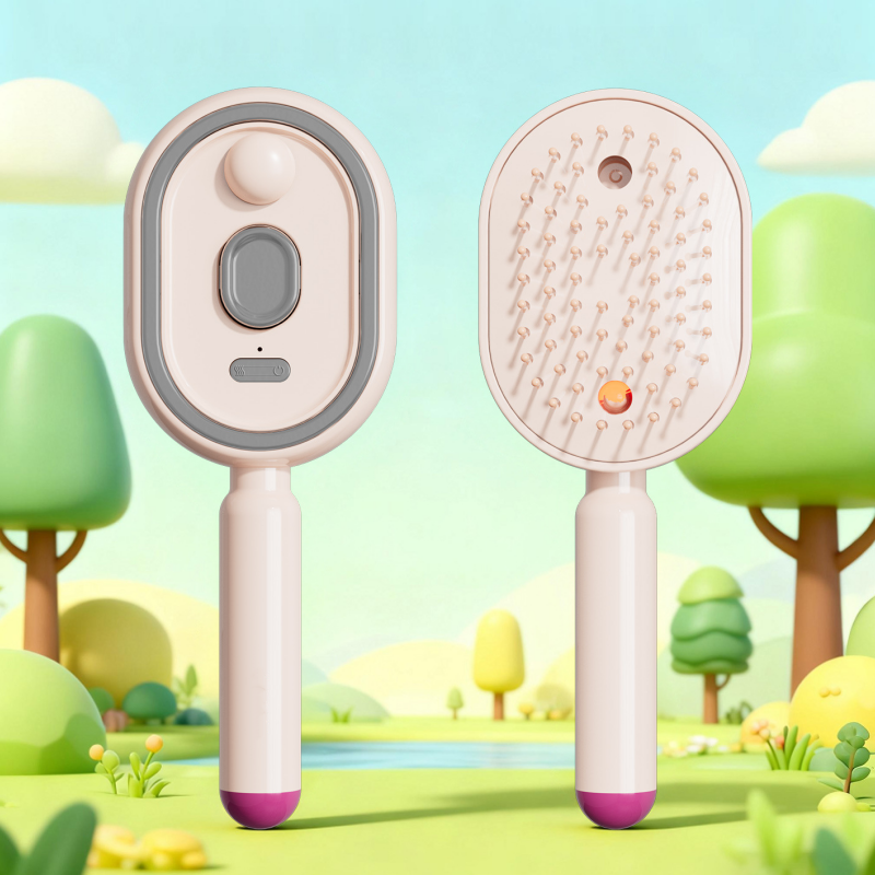 50K+ SOLD!🔥ProGlide™🇬🇧 Scalp Massager Comb 💆‍♀️ – Self-Cleaning 🧼, Tangle-Free ✂️ & Frizz-Control Hair Brush with Soothing Mist Spray 💨✨ | Perfect for Dry, Brittle Hair 💧🌟