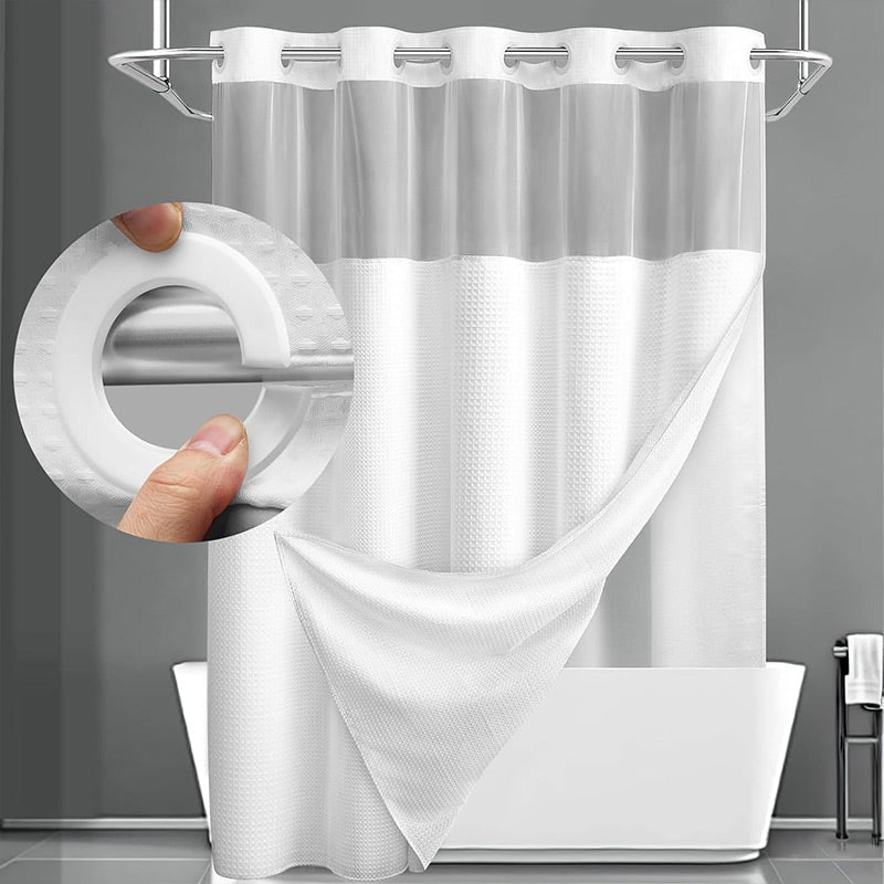 🎁Last Day Promotion 50% OFF🔥Waffle Pattern Shower Curtain