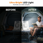 🌞 LIMITED-TIME 50% OFF! ✨ Solar-Powered Outdoor Fan – Rechargeable, Ultra-Quiet, with LED Light 💡