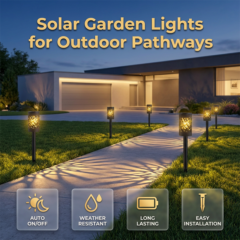 ⏰Only $7.5 each⌛-Solar Garden Lights for Outdoor Pathways(4PCS)