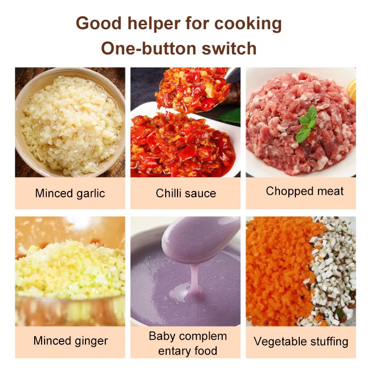 🔥HOT SALE 49% OFF🧑‍🍳Cordless Multifunctional Mini Electric Food Processor, Wireless Portable Kitchen Chopper for Minced Meat, Garlic & Baby Puree, Fast Food Prep Kitchen Helper