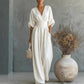 📢📢50% Off💟Women's V-Neck High Waist Wide Leg Jumpsuit