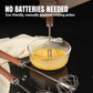 Stainless Steel Semi-Automatic Whisk with Wooden Handle