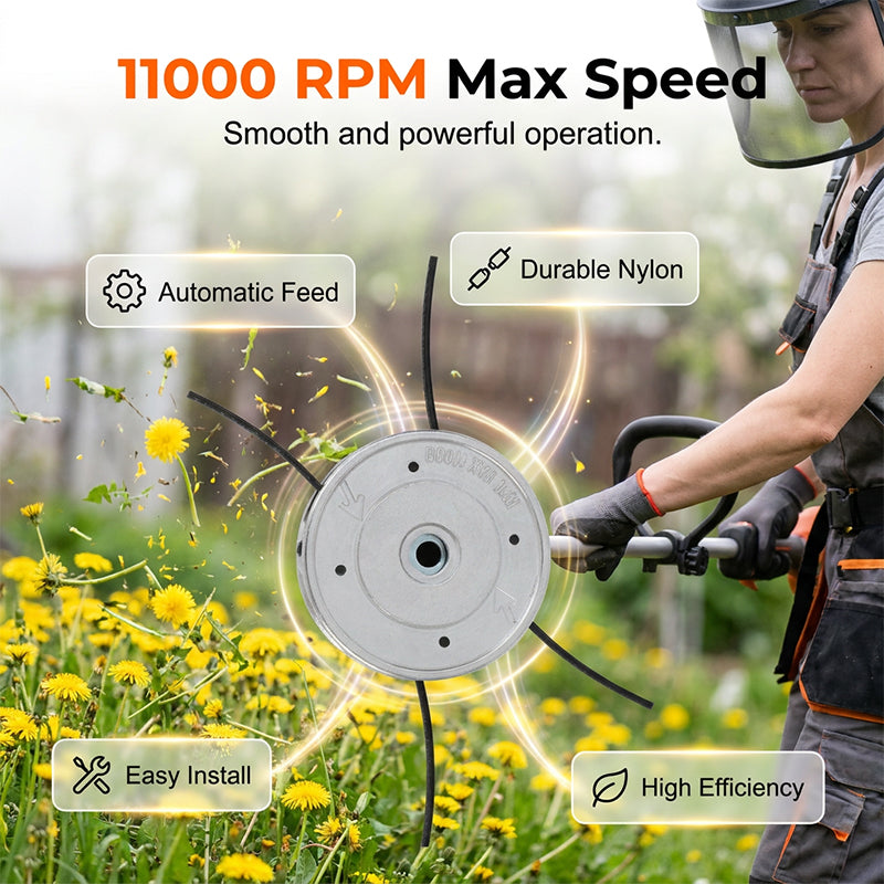 Automatic Nylon Cord Trimmer Head