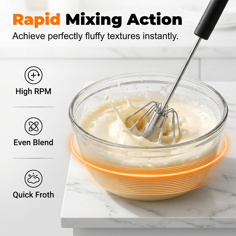 ⚡Buy 2 Get 1 Free⚡Stainless Steel Hand Egg Beater | Effortless Whisking – No Batter Splatter, Dishwasher Safe & Built to Last