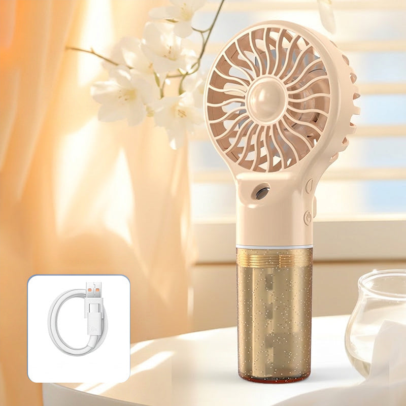 🏖️Summer Cool Deal: ONLY $ 19.99!❄️Portable Handheld Mist Cooling Fan💦