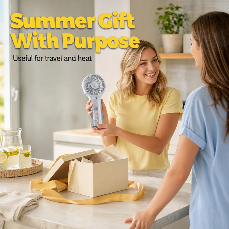 🏖️Summer Cool Deal: ONLY $ 19.99!❄️Portable Handheld Mist Cooling Fan💦