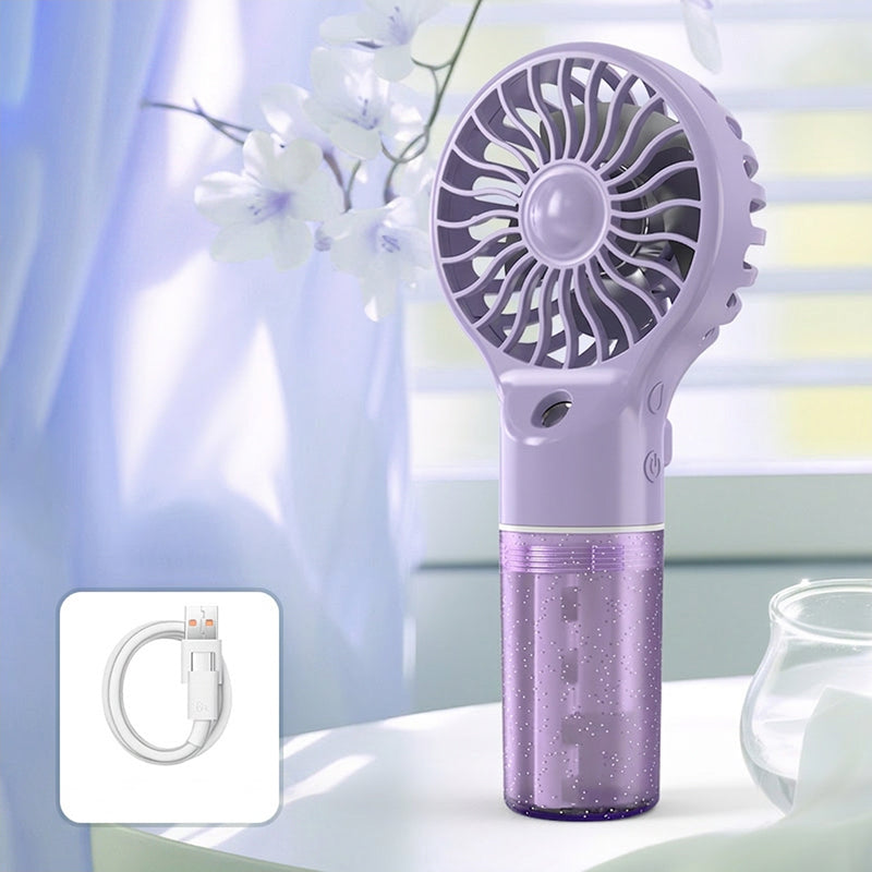 🏖️Summer Cool Deal: ONLY $ 19.99!❄️Portable Handheld Mist Cooling Fan💦