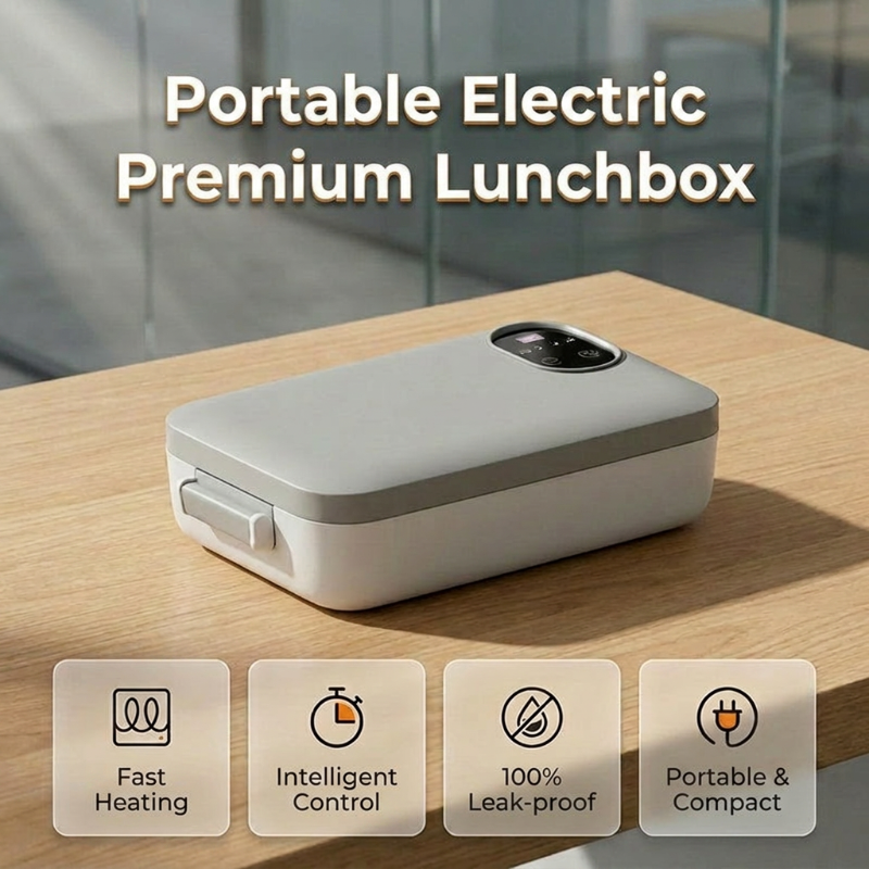 Portable Self-Heating Electric Lunch Box