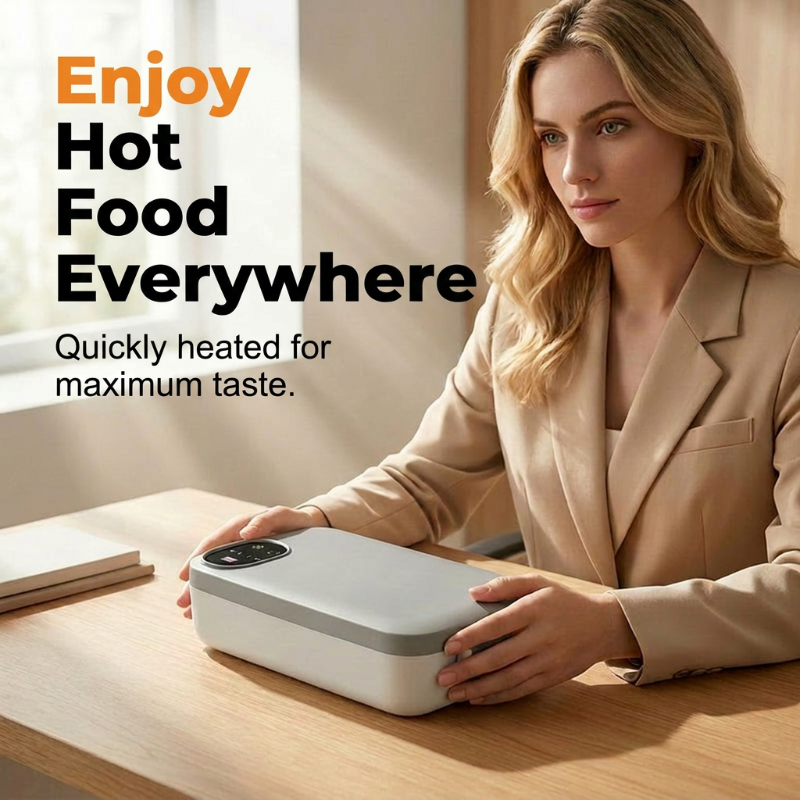 Portable Self-Heating Electric Lunch Box